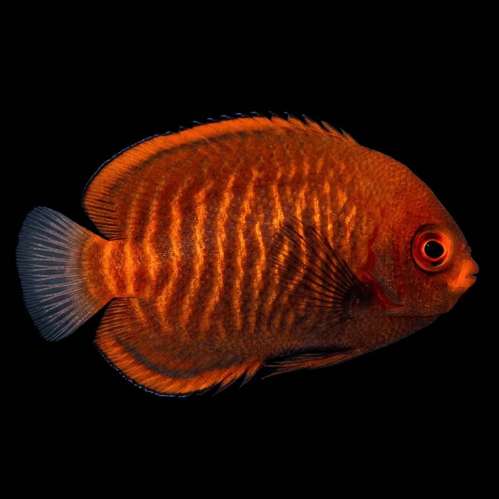 Captive-Bred Golden Red Aurantia Angelfish - Centropyge aurantia