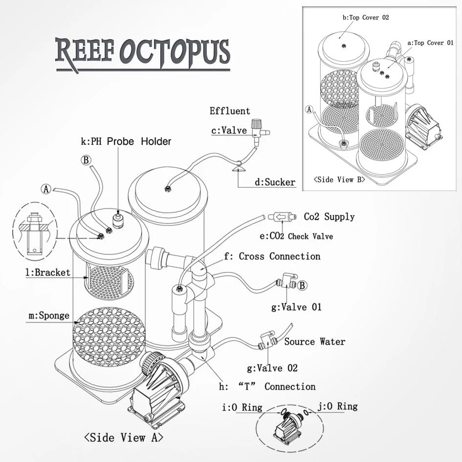 SRO CR3000D 7in Dual Chamber Calcium Reactor - Image 3
