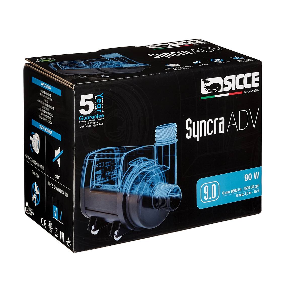 Syncra ADV 9.0 Water Pump - Sicce - Image 4