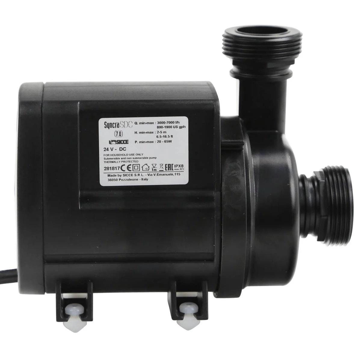 Syncra SDC 7.0 WiFi Controllable Pump (800-1900 GPH) - Sicce - Image 7