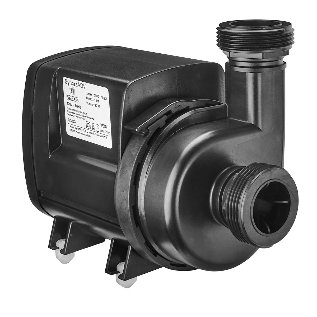 Syncra SDC 9.0 WiFi Controllable Pump (1000-2500 GPH) - Sicce - Image 2