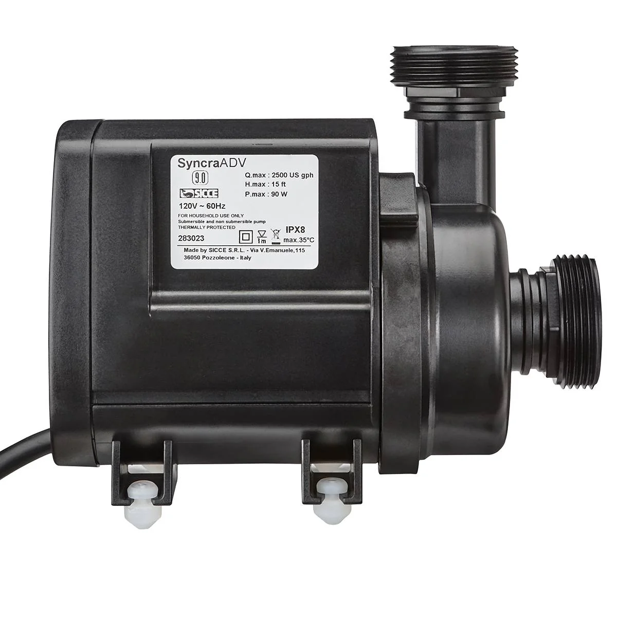 Syncra SDC 9.0 WiFi Controllable Pump (1000-2500 GPH) - Sicce - Image 3