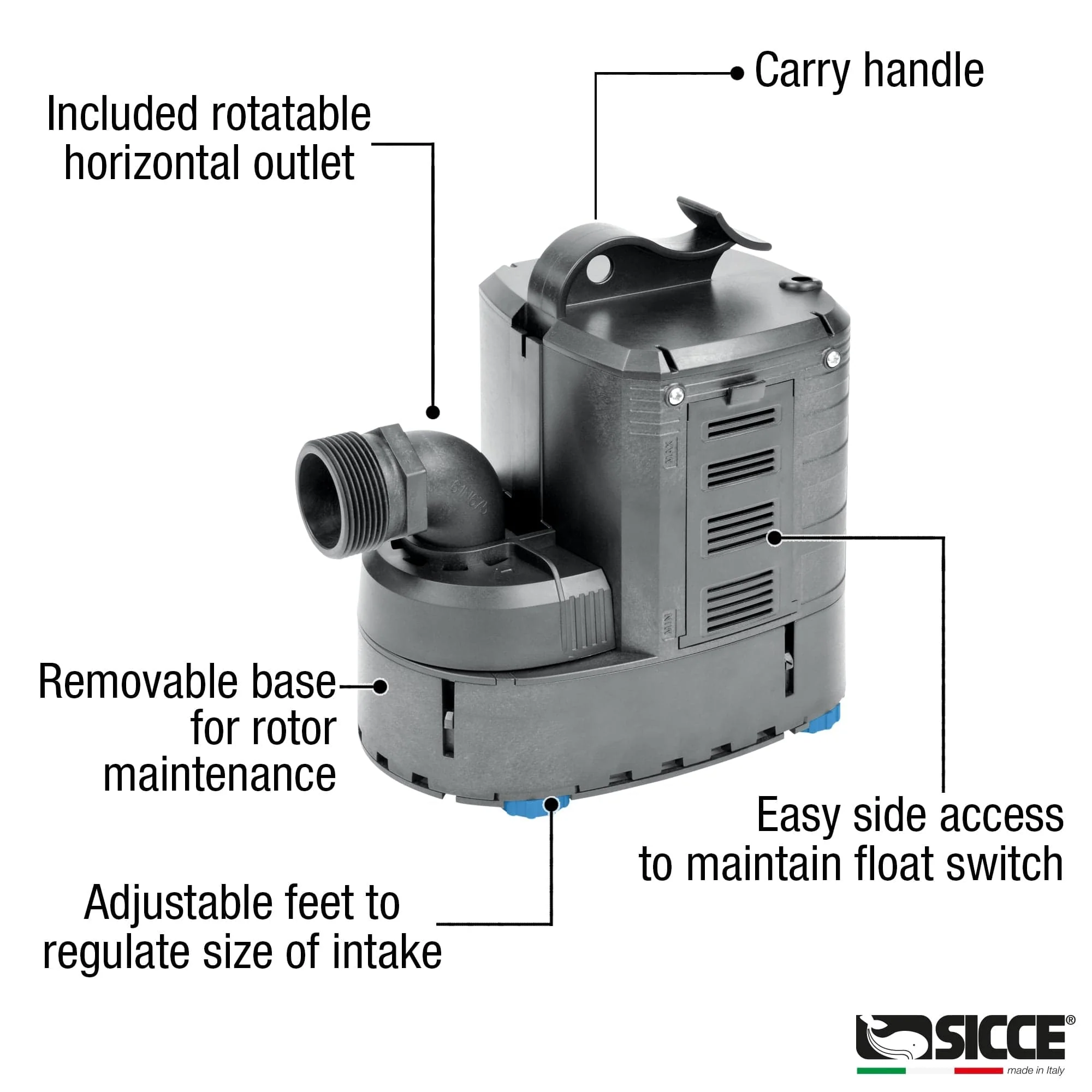 ULTRA 9000 Utility Pump (2245 gph) - Sicce - Image 2
