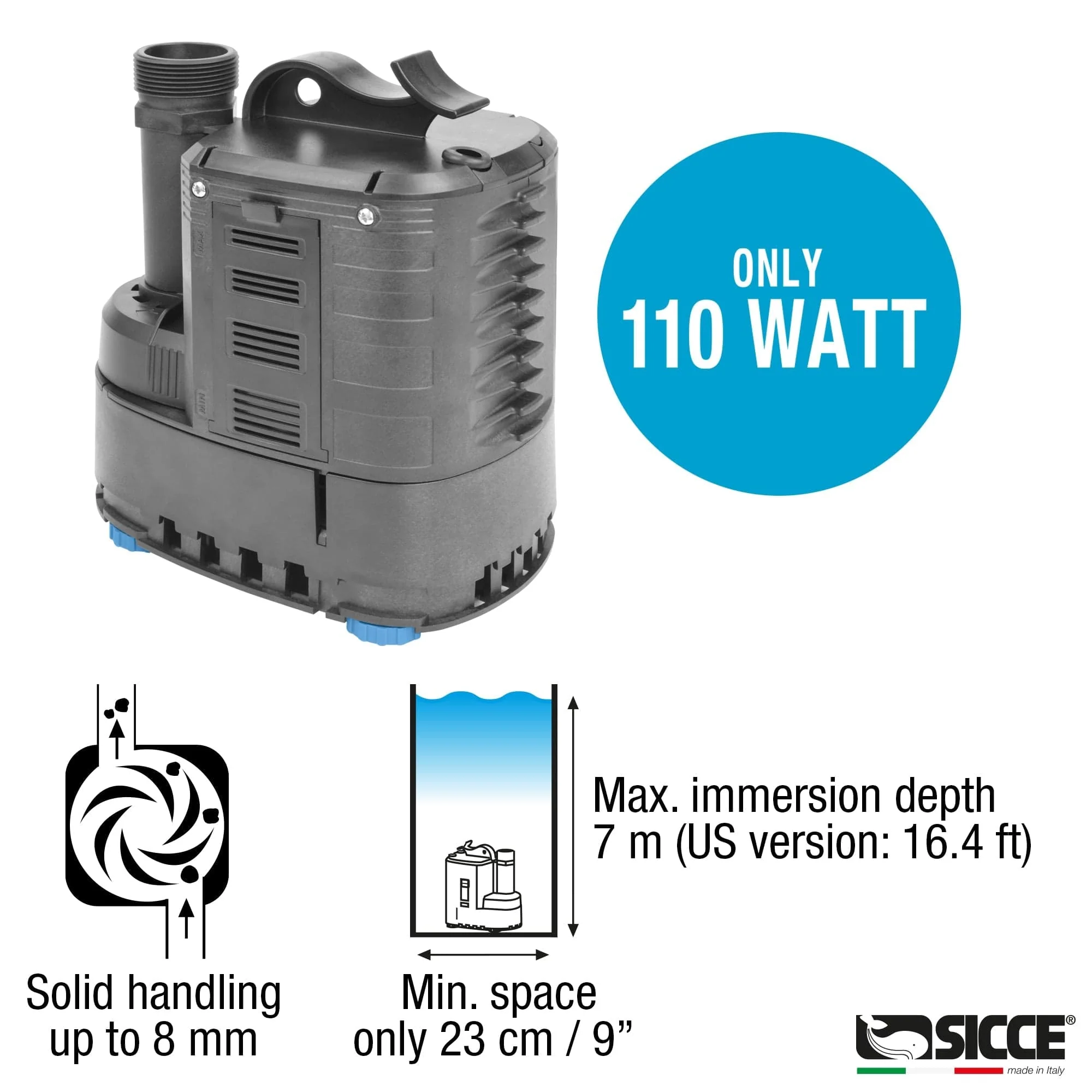 ULTRA 9000 Utility Pump (2245 gph) - Sicce - Image 7